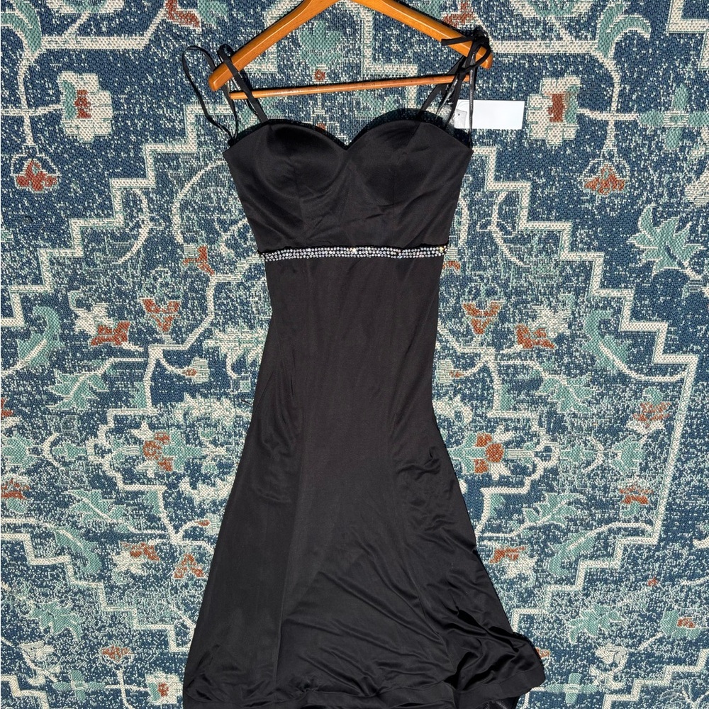 Trendy Young Seventeen Black Strapless Dress | Size 10 | NWT